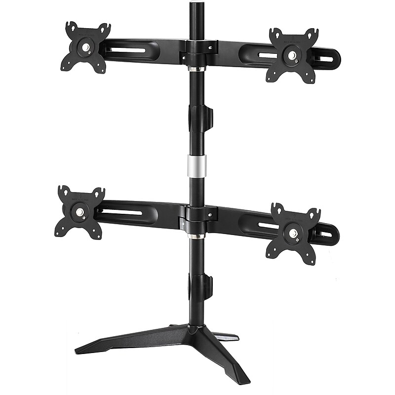 Amer Adjustable Monitor Mount, Up to 24", Black (AMR4SU) image 1