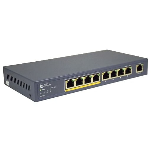 Amer 9Port Unmanaged Switch, Up to 100 Mbps, Blue (SD4P4U