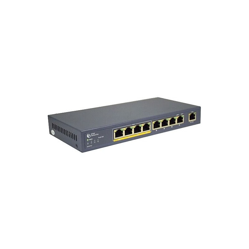 Amer 9-Port Ethernet Unmanaged Switch, Up to 100 Mbps, Blue (SD4P4U) image 1