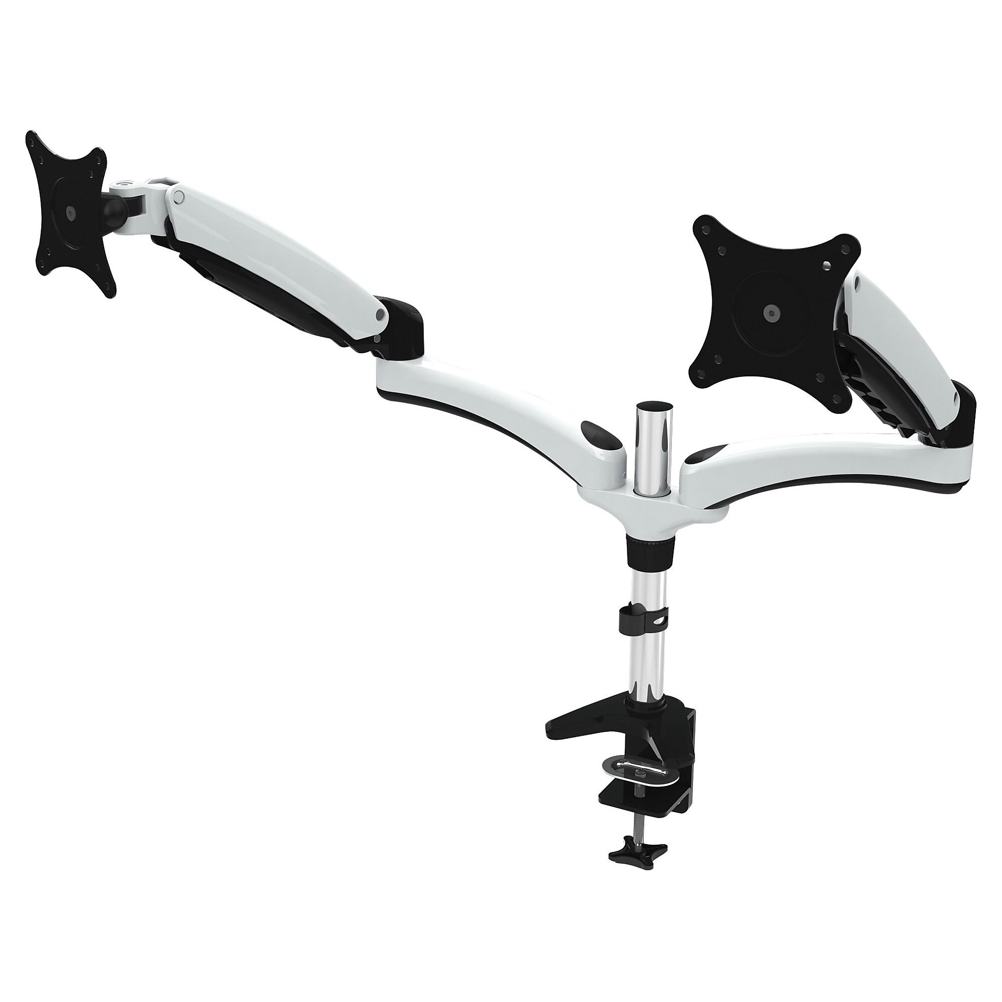 Amer Adjustable Monitor Mount, Up to 28″, White/Black/Chrome (HYDRA2) Simolary simolary.com
