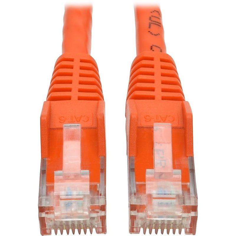 Tripp Lite 6ft Cat6 Snagless Molded Patch Cable UTP Orange RJ45 M/M 6' (N201-006-OR) image 1