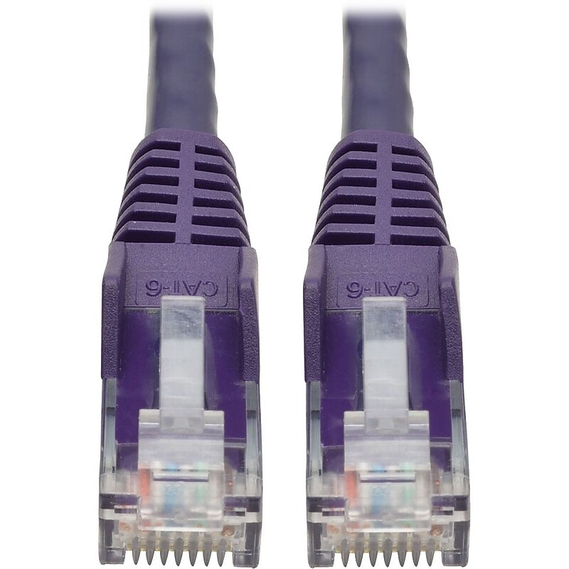 Tripp Lite 6ft Cat6 Snagless Molded Patch Cable UTP Purple RJ45 M/M 6' (N201-006-PU) image 1