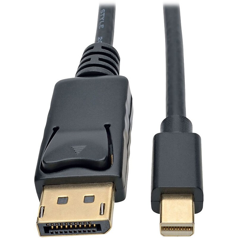 Tripp Lite Mini DisplayPort to DisplayPort 1.2 Adapter Cable 4K @ 60Hz 10ft (P583-010-BK) image 1