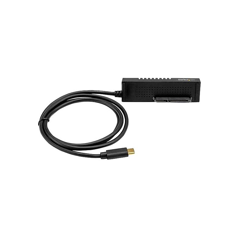 StarTech.com USB C to SATA Adapter Cable for 2.5"/3.5" SSD/HDD Drives, USB 3.1 Hard Drive Adapter Cable, SATA USB adapter image 1