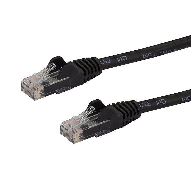 StarTech 10' CAT-6 Patch Cable with Snagless RJ45 Connectors, Black (N6PATCH10BK) image 1