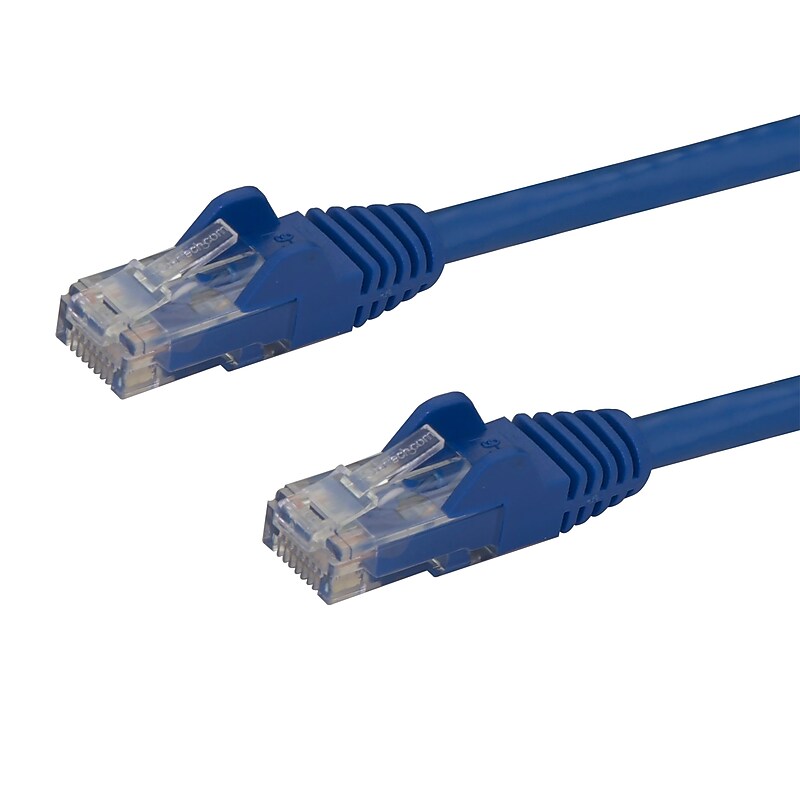 StarTech N6PATCH10BL Cat6 Patch Cable with Snagless RJ45 Connectors, 10ft, Blue image 1