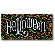 The Holiday Aisle 'Halloween Signs' Textual Art on Canvas