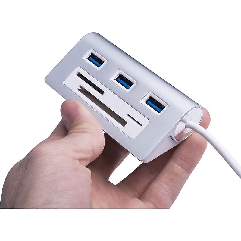 Sabrent 3-Port USB 3.0 Hub, Silver (HB-MACR) image 1