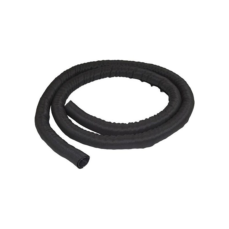 StarTech Cable Management Sleeve, 2 m, Cable Organizer, Flexible Cable Cover, Trimmable Fabric Cord Hider, Cord Management image 1