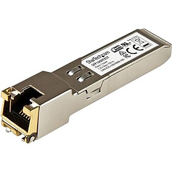 StarTech.com MSA Compliant 1000Base-TX SFP, Copper SFP, Gigabit SFP Module, RJ45 SFP, 1G SFP, 100m (328 ft) (SFP1000TXST)