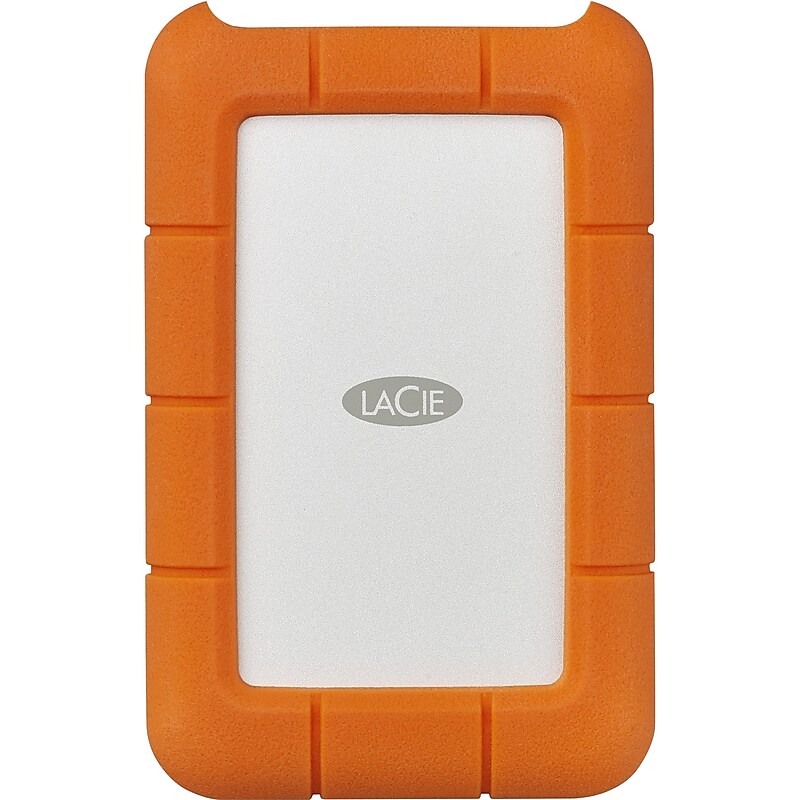 LaCie Rugged 4TB USB 3.0 External Hard Drive, Orange (STFR4000800) image 1