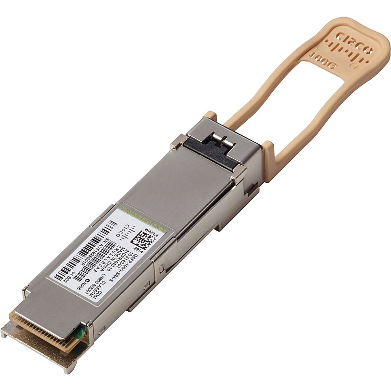 Cisco Gigabit Ethernet QSFP Transceiver Module, 100000 Mbps (QSFP-100G-SR4-S=) image 1