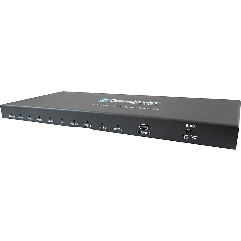 Comprehensive 1x8 HDMI Full UHD 4K60 18Gb Splitter (CDA-HD18018G) image 1