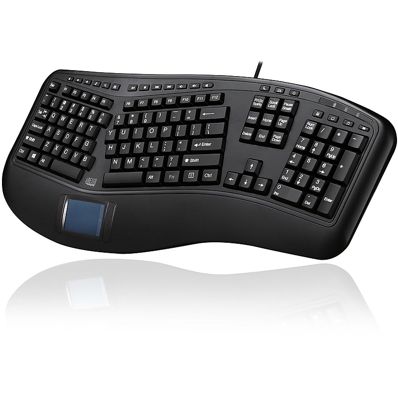 Adesso Tru-Form Wired Keyboard, Black (AKB-450UB) image 1