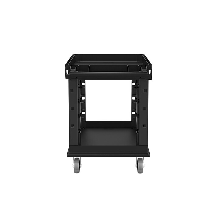 Suncast Commercial 2-Shelf Plastic/Poly Mobile Utility Cart with