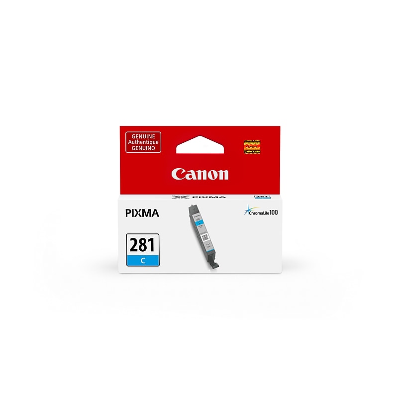 Canon 281 Cyan Standard Ink Cartridge (2088C001) image 1