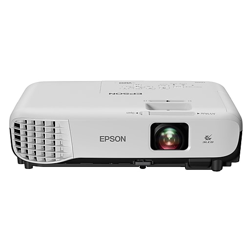 Epson VS250 SVGA 3LCD Projector, White