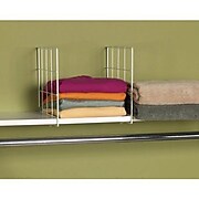 Household Essentials Wire Shelf Dividers, White, 2/Set (25001)