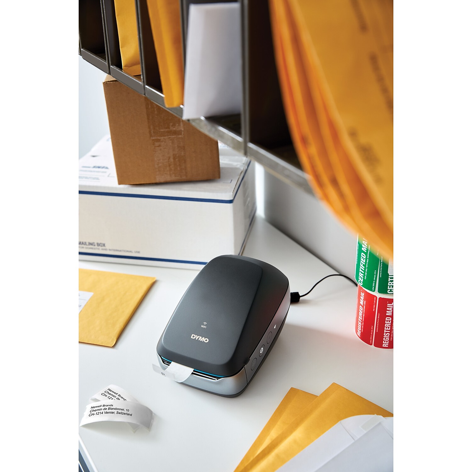 Dymo Thermo Etikettendrucker WLAN 71 Etiketten pro Minute schwarz 2002150 - Bild 9 von 9