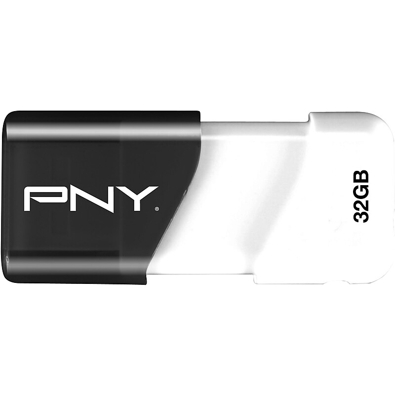 PNY Turbo 32GB USB 3.0 Type A Flash Drive, Grey (P-FD32GTBOP-GE) image 1