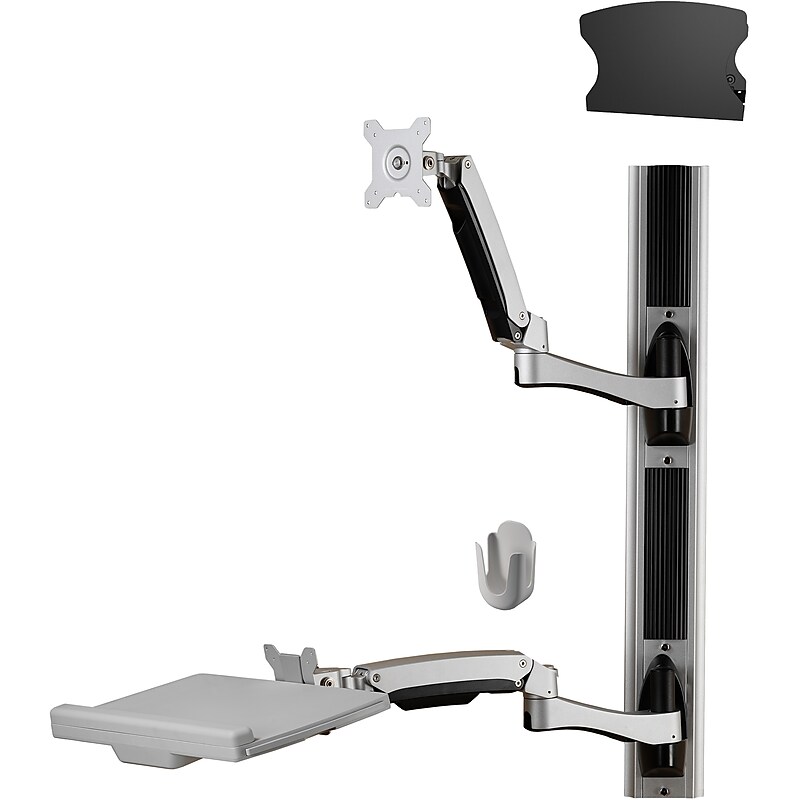 Amer Monitor Mount, Up to 24", Black/Silver (AMR1AWSV3) image 1