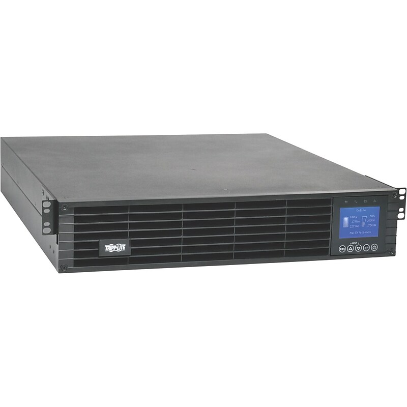 Tripp Lite SmartOnline 1500VA Battery Backup UPS, 6-Outlets, Black (SUINT1500LCD2U) image 1