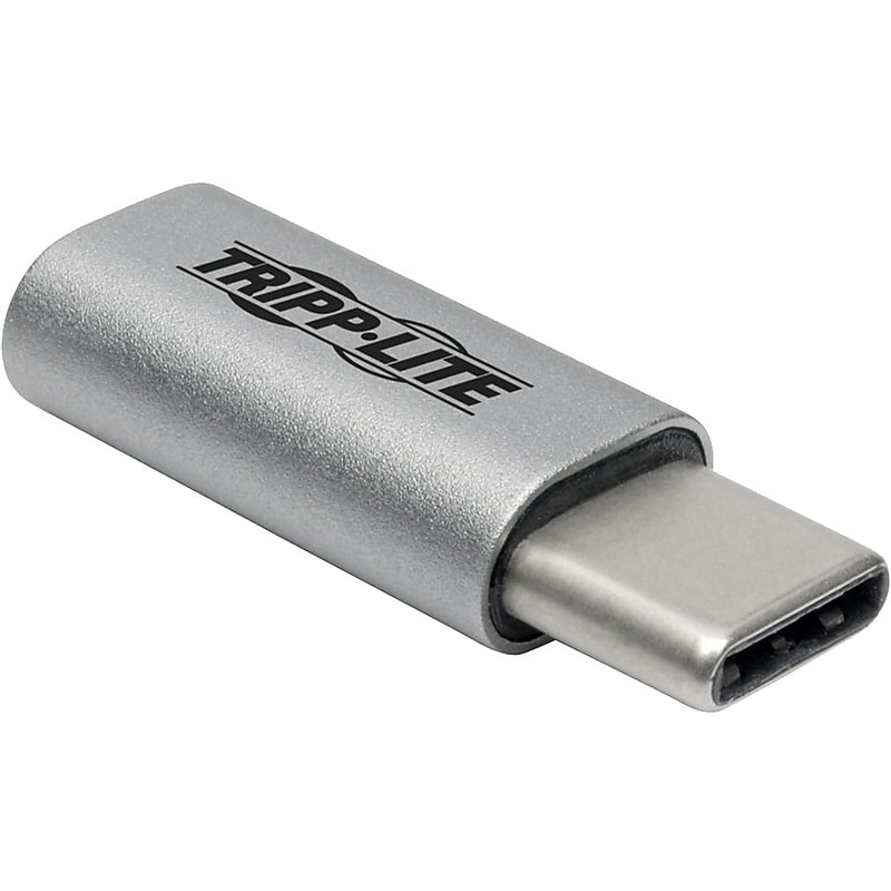 Tripp Lite USB C to USB Micro-B USB 2.0 Hi-Speed Adapter Compact USB Type C, USB-C, USB Type-C (U040-000-MIC-F) image 1