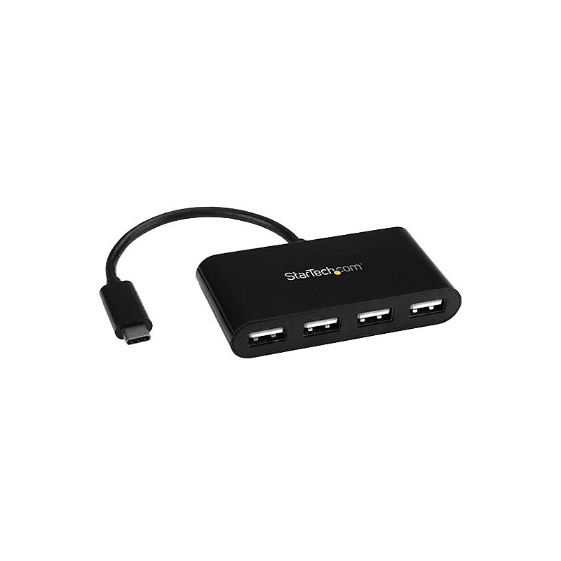 StarTech 4-Port USB 2.0 Hub, Black (ST4200MINIC) image 1