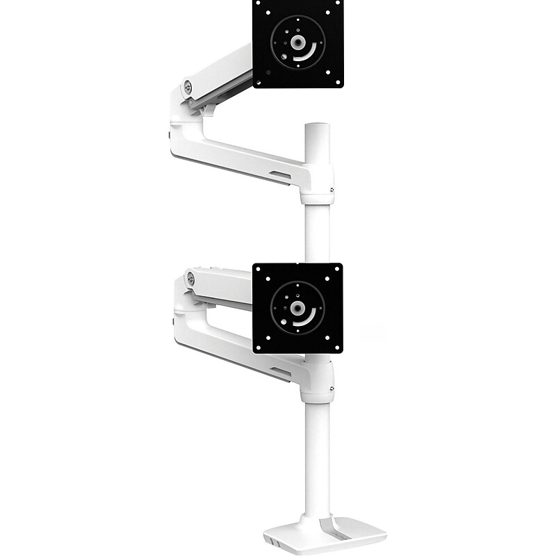 Ergotron LX Adjustable Monitor Arm, Up to 40" Monitor, White (45-509-216) image 1