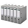 Leitz A4 Binders 3" 2-Ring A4 Binders, D-Ring, Light Grey, 6/Pack (1010PACK-LG)~#|#~m006858729_sc7