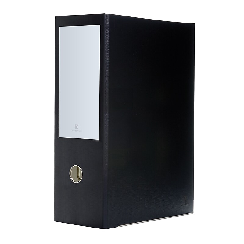 Bindertek Premium 3" 3-Ring Non-View Binder, D-Ring, Black (3LGLXLN-BK) image 1