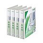 Leitz A4 Binders 1 1/2" 4-Ring A4 Binders, D-Ring, White, 4/Pack (4286PACK)~#|#~m006858830_sc7