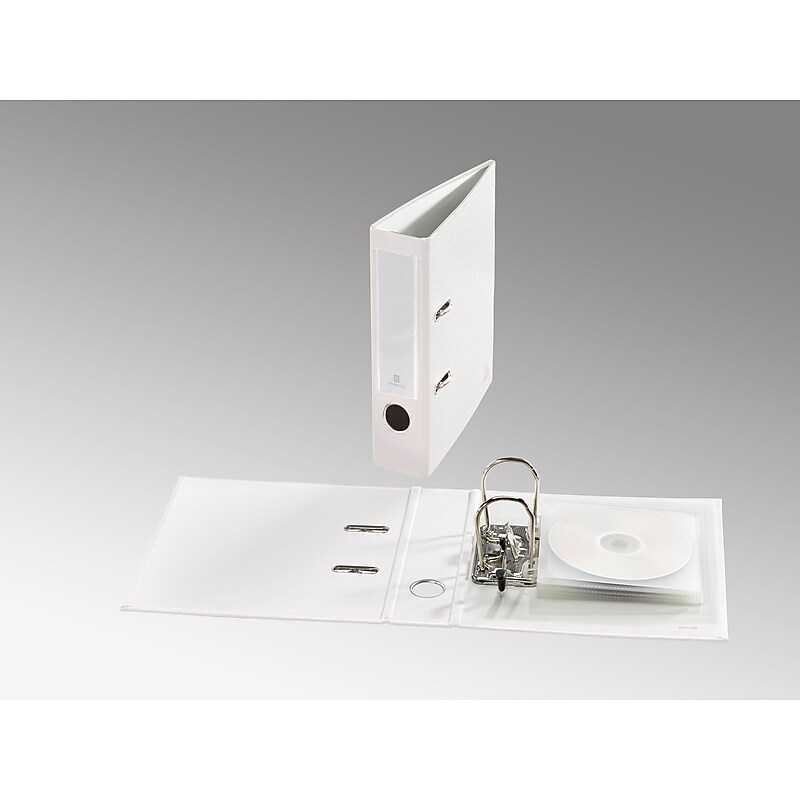 Bindertek Premium 2" 2-Ring Mini Binders, White (FFS-WH) image 1