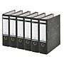 Leitz A4 Binders 3" 2-Ring A4 Binders, D-Ring, Black, 6/Pack (R80PACK-BK)~#|#~m006858852_sc7