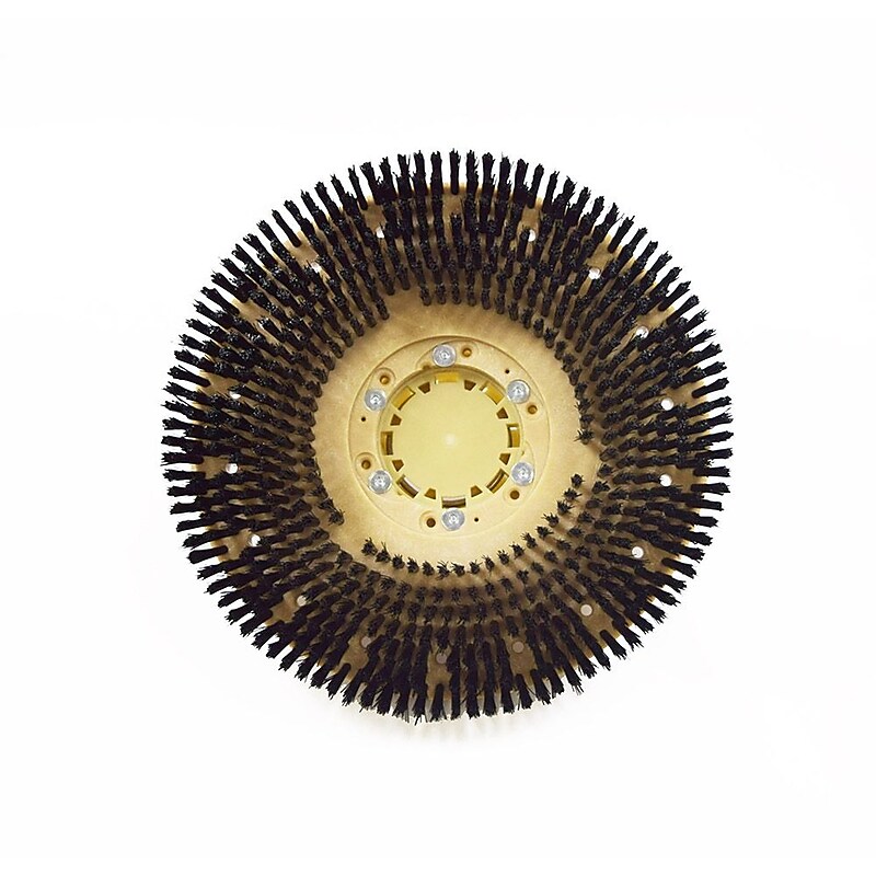 Malish 14" Nylon Gen. Purpose Scrub Brush w/G100 Gimbal for Clarke Focus II 28 Disc Walk Behind & Rider Scrubbers (YS772914G100) image 1