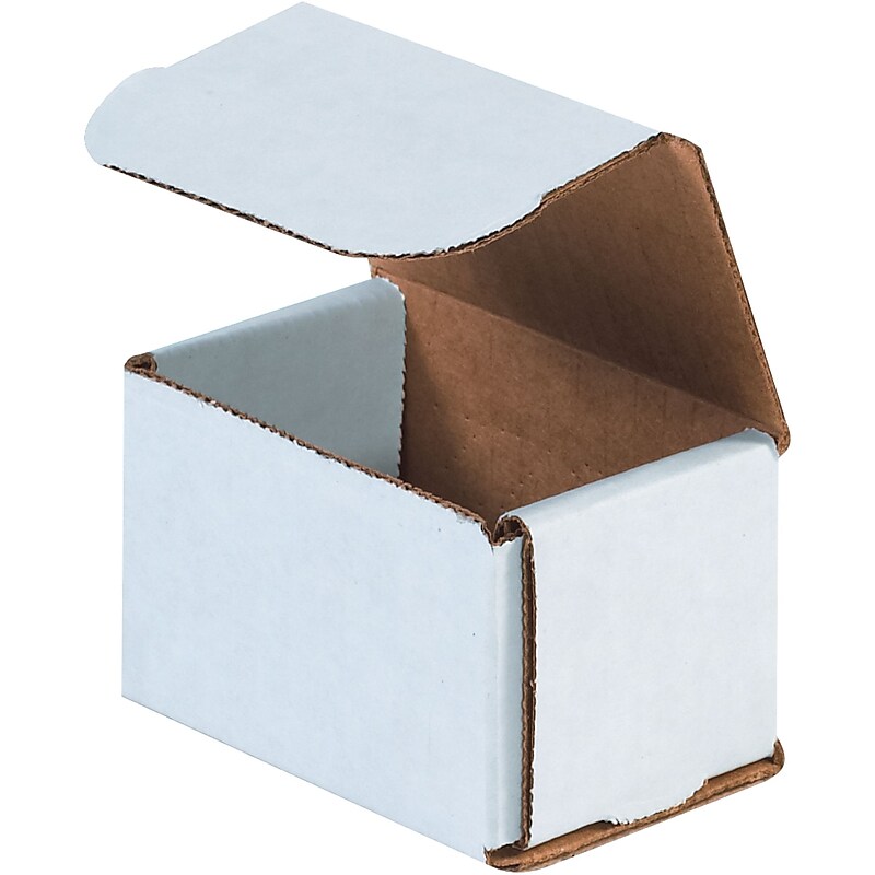 Corrugated Mailers, 3" x 2" x 2", White, 50/Bundle (M322) image 1