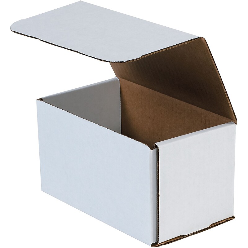 Corrugated Mailers, 9" x 6" x 6", White, 50/Bundle (M966) image 1