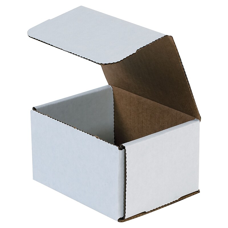 8" x 7" x 6", Corrugated Mailers, White, 50/Bundle (M876) image 1