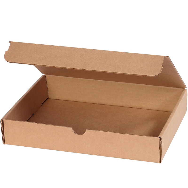 Partners Brand Literature Mailers, 11 1/8" x 8 3/4" x 2 5/16", Kraft, 50/Bundle (M1182DK) image 1