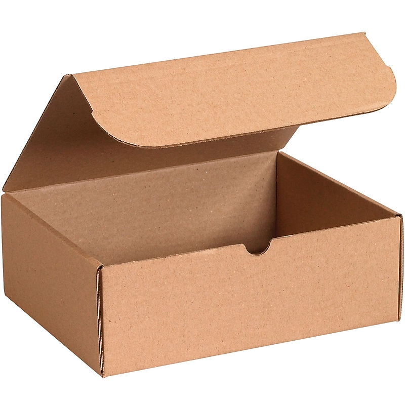 Literature Mailers, 11 1/8" x 8 3/4" x 4", Kraft, 50/Bundle (M1184K) image 1