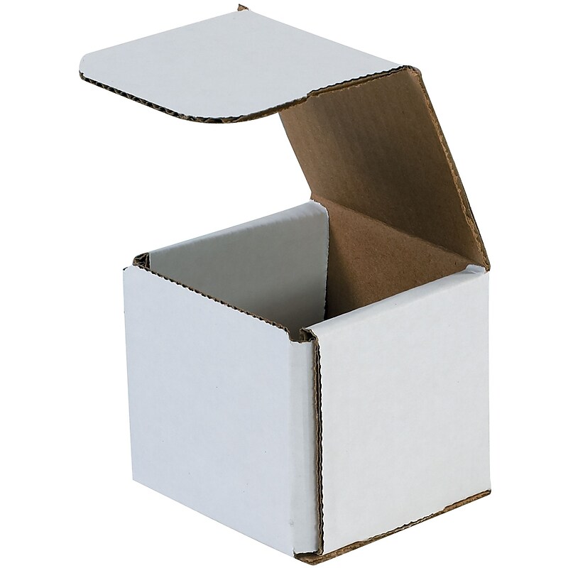 Corrugated Mailers, 7" x 7" x 7", White, 50/Bundle (M777) image 1
