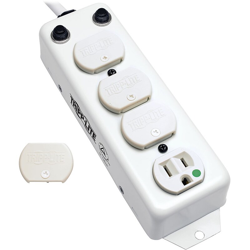 Tripp Lite Power Strip Medical Hospital Grade UL1363A 4 Outlet 15A 7ft Cord (PS-407-HG-OEM) image 1