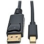 Tripp Lite Mini DisplayPort to DisplayPort Adapter Cable 4K M/M Black Mdp to DP 3ft (P583-003-BK)~#|#~m006881333_sc7
