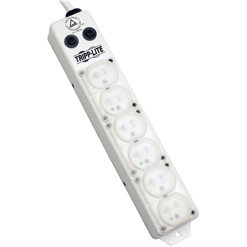 Tripp Lite Power Strip Medical Hospital Grade UL1363A, 6 Outlet 20A, 7 ft. Cord (PS607HG20AOEM) image 1