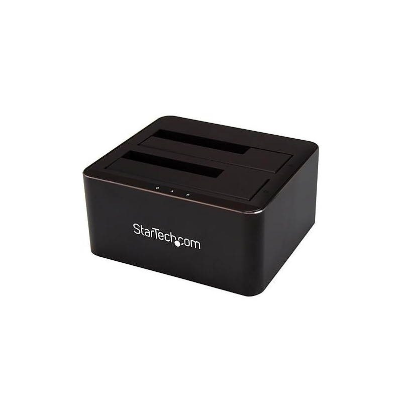 StarTech Dual Bay for 2 x 2.5 / 3.5" SATA SSD / HDD Hard Drive Docking Station (SDOCK2U33V) image 1