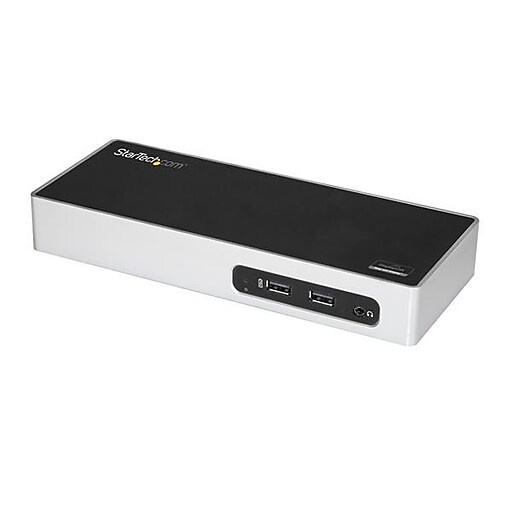 StarTech® USB 3.0 Dual Monitor Docking Station, USB to HDMI/VGA/DVI