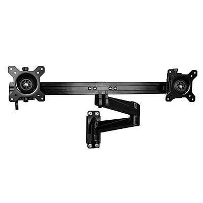 StarTech Wall Mount Dual Monitor Arm, Steel Adjustable, Up to 24″, Black (ARMDUALWALL) Sansujyuku sansujyuku.com