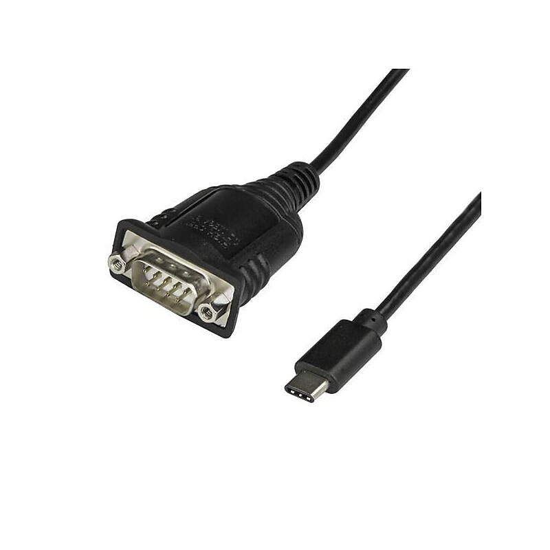 StarTech USB C to Serial Adapter, with COM Port Retention, USB C to DB9 Cable or RS232 Cable (ICUSB232PROC) image 1