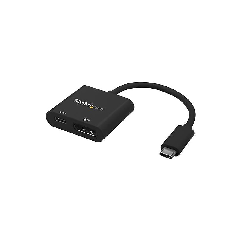 StarTech USB C to DisplayPort Adapter, 3.9 in cord, with Power Delivery (USB PD) (CDP2DPUCP) image 1