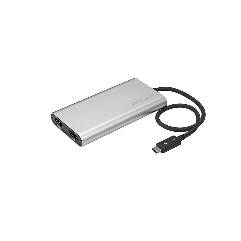 StarTech TB32HD24K60 Thunderbolt 3 to Dual HDMI Adapter, USB C Adapter image 1